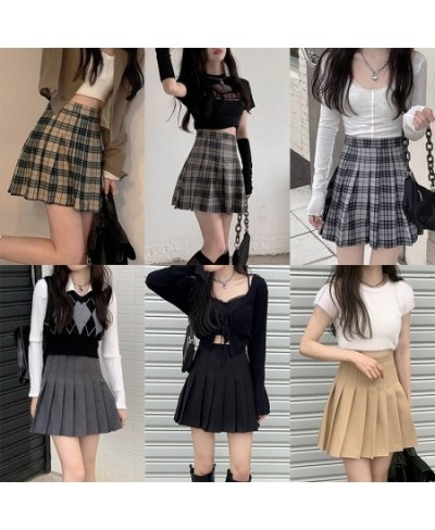 Short Skirt Female Summer Sweet and Cool High Waist Thin Skirts A-line Bag Hip Hot Girl Black Pleated maxi skirt $29.19 - Skirts