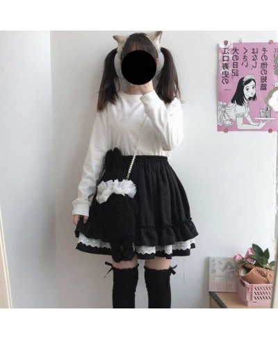 Lovely Vintage Lace Drawstring Skirt Cream Tart SK Skirt Solid Color Lolita Skirt $30.67 - Skirts