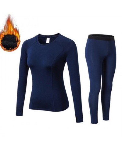 Women Thermal underwear thin fleece female long johns winter tight fitness solid color $48.63 - Underwear