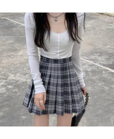 Short Skirt Female Summer Sweet and Cool High Waist Thin Skirts A-line Bag Hip Hot Girl Black Pleated maxi skirt $29.19 - Skirts