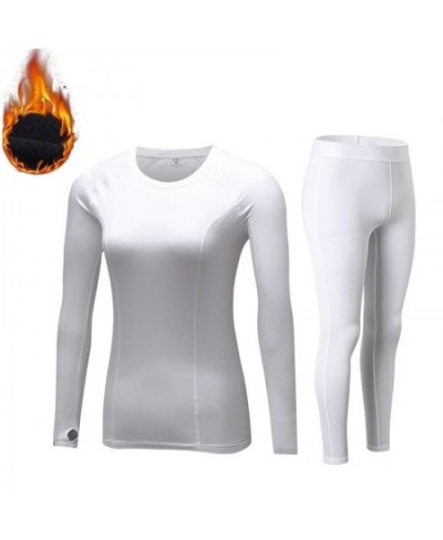 Women Thermal underwear thin fleece female long johns winter tight fitness solid color $48.63 - Underwear