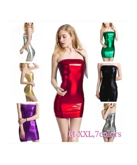 Sexy PU Leather Women Dress Sleeveless Pencil Mini Bodycon Club Party Dresses Spring Black Red Leather Dresses $25.03 - Dresses