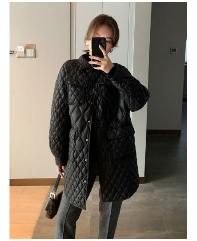 Winter Loose Puffer Coat 90% White Long Duck Down Jacket Women Ultra Light Fashion Feather Parkas Thigh-Length Down Coats $10...