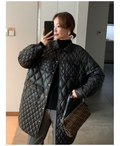 Winter Loose Puffer Coat 90% White Long Duck Down Jacket Women Ultra Light Fashion Feather Parkas Thigh-Length Down Coats $10...