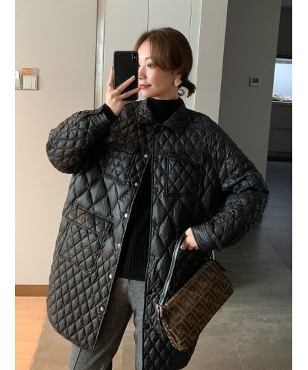 Winter Loose Puffer Coat 90% White Long Duck Down Jacket Women Ultra Light Fashion Feather Parkas Thigh-Length Down Coats $10...