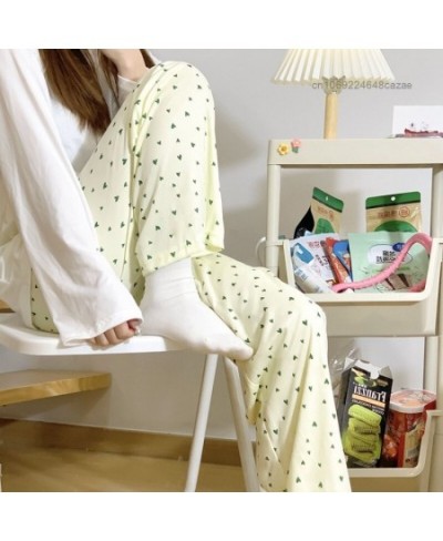 Cartoon Cute Pajamas Pants Women Casual Homewear Loose Soft Thin Trousers Y2k Korean Clothes Wide Leg Pants $29.66 - Pants & ...