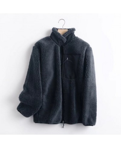 Female clothing Windproof Fleece Jacket Long Sleeve Warm fur coat women Winter Women's clothing $63.36 - Jackets & Coats