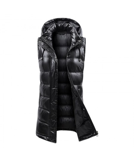 Long Vest Women Sleeveless Parkas Woman 2022 Hooded Down Jacket Spring Autumn Padded Coats Black Windbreaker Womens Green Bei...