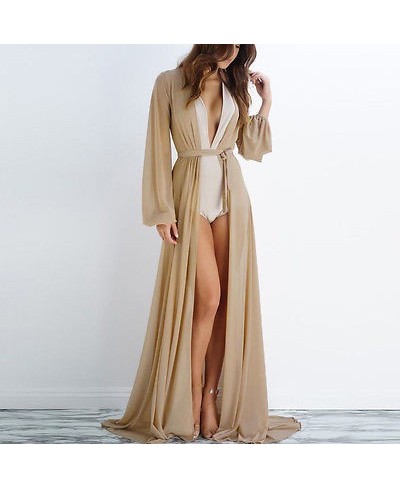 Summer New Women Sexy Chiffon See-Through Bikini Long Cover Up Swimsuit Swimwear Beach Dress Bathing Suit Cover-Ups $24.83 - ...