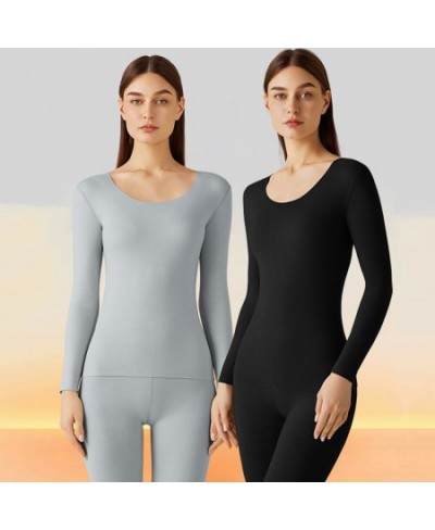 Women Thermal Underwear Warm Seamless Slim High Elasticity Plus Velvet Heating Sexy Thermal Underwear Sets Women Winter Cloth...