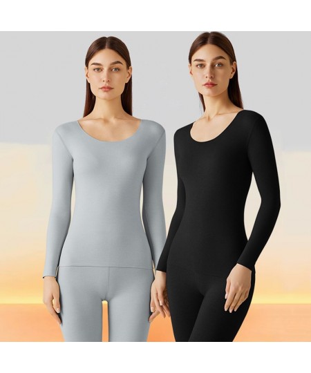 Women Thermal Underwear Warm Seamless Slim High Elasticity Plus Velvet Heating Sexy Thermal Underwear Sets Women Winter Cloth...