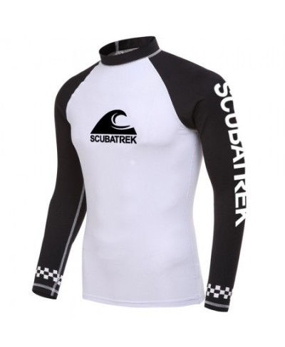 Men Swimsuit Swimming T-shirt Beach UV Protection Swimwear Rash Guard Long Sleeve Surfing Diving Swimsuit Surf T-shirt $54.23...