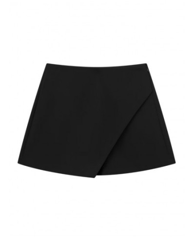 Solid Color Skirt Shorts Women High Waist Shorts for Women Skort Shorts Y2K Streetwear Casual Begie Shorts Chic $25.53 - Bottoms