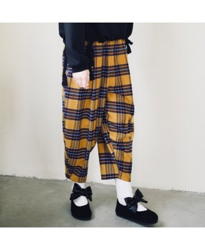 double-sided cotton black rabbit sweater women's pure cotton brushed plaid carrot pants autumn 213434 $84.44 - Sweaters