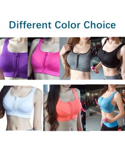 3Pcs/Set Sports Bra Crop Top Women Sportswear Bras Fitness Female Zipper Underwear Running Shockproof Bras Push Up 5XL Plus $...