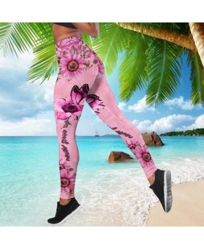 Fashion Women Butterfly Print Leggings Fitness High Waist Gym Leggings Push Ups Fitness Women Print Leggings XS-8XL $27.28 - ...