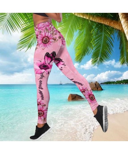 Fashion Women Butterfly Print Leggings Fitness High Waist Gym Leggings Push Ups Fitness Women Print Leggings XS-8XL $27.28 - ...