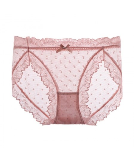 Lace transparent Women's panties girly lingerie cute sexy stretch briefs comfortable female underwear $14.45 - Underwear