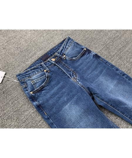 Women jeans high waist hole irregular demin pants $77.42 - Jeans