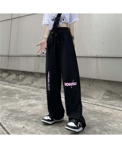 Summer Women's Pants Harajuku Trousers Women Hip Hop Black Streetwear Pants High Waisted Pants Sweatpants Bottoms $34.98 - Bo...