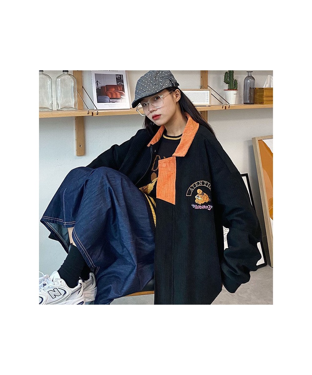 2023 Spring Autumn New Corduroy Jacket Women's Baseball Jacket Korean Harajuku Coat Women Streetwear Gothic Jackets Windbreak...