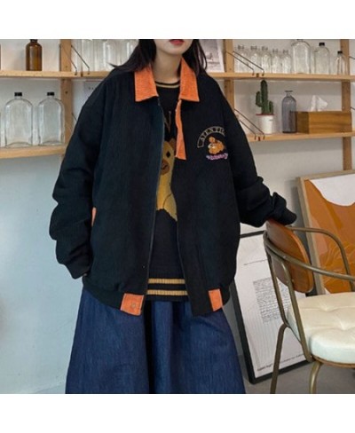 2023 Spring Autumn New Corduroy Jacket Women's Baseball Jacket Korean Harajuku Coat Women Streetwear Gothic Jackets Windbreak...