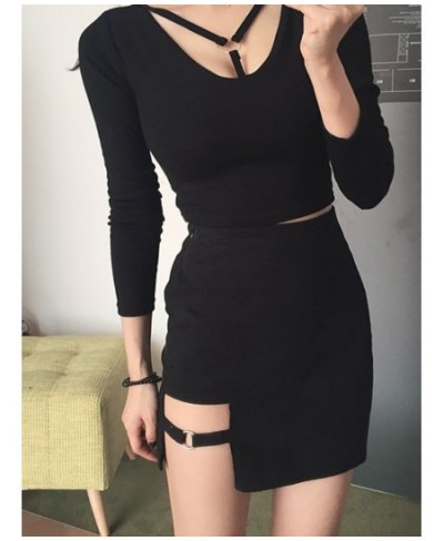 Korean Style Black Package Hip Skirts Irregular Hem Pencil Micro Mini Skirt Sexy Slim Women Party Skirts $23.51 - Skirts