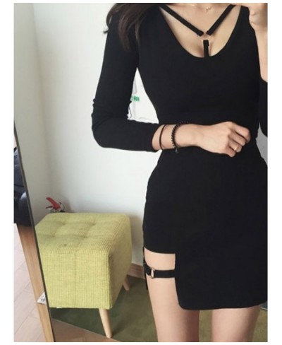 Korean Style Black Package Hip Skirts Irregular Hem Pencil Micro Mini Skirt Sexy Slim Women Party Skirts $23.51 - Skirts