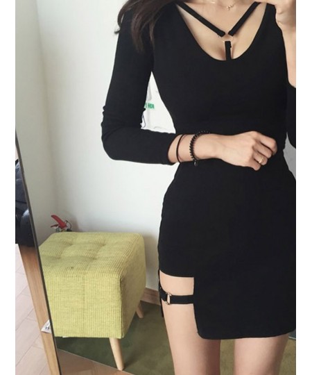 Korean Style Black Package Hip Skirts Irregular Hem Pencil Micro Mini Skirt Sexy Slim Women Party Skirts $23.51 - Skirts