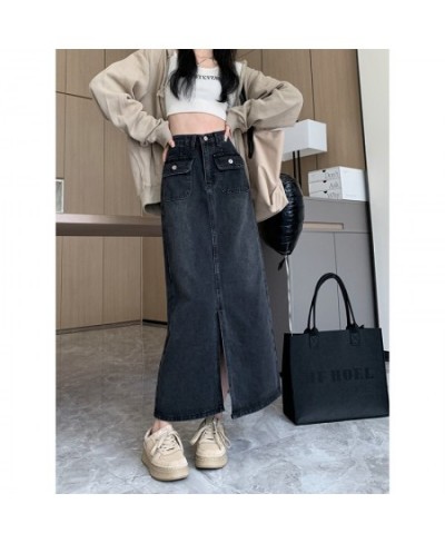 Jean Skirt Vintage Harajuku Kawaii Y2k Clothes Skirts Woman Fashion 2022 Women Clothing Mini Korean Black Denim Women's $46.3...