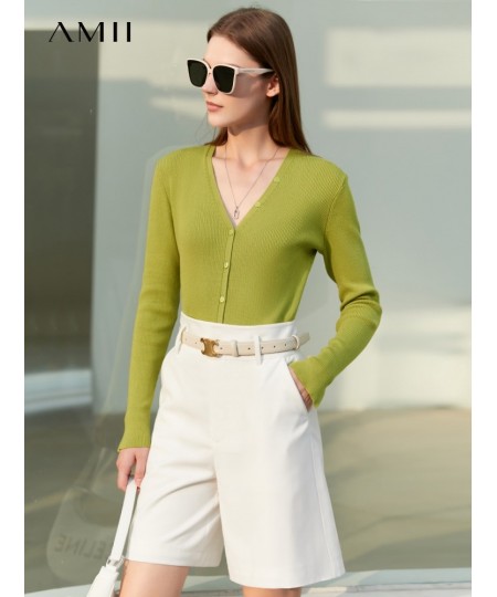 Minimalist Spring Women Knitted Tops Office Lady V Neck Full Sleeve Thin Cardigan Solid Women Sweater Female Tops 12230157 $9...