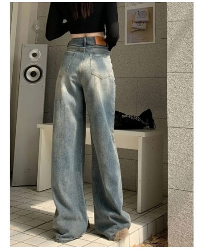 Baggy Jeans Women High Waisted Denim Pants Patchwork Wide Leg Irregular Chic Pocket Trousers Loose Straight Streetwear Y2k $5...