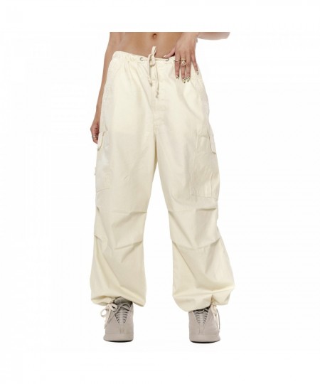 Womens Baggy Cargo Pants Hip Hop Joggers Sweatpants Loose Drawstring Wide Leg Trousers with Multi Pockets Streetwear $42.27 -...