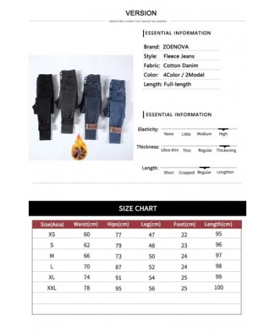 High Waist Women Winter Fleece Velvet Warm Jeans Thick Trousers Elastic Pants Mom Jean Stretch Pencil Pant Hot Legging $47.51...