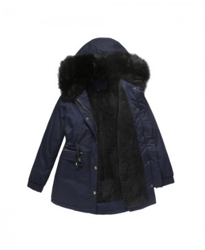 Quanss Plus Size Padded Coats Women's Winter Jacket Thick Fleece Warm Big Fur Collar Hooded Parkas Casual Female Solid Outwea...