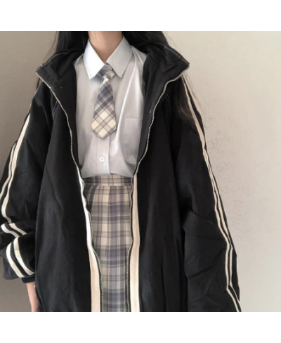 Deeptown Harajuku Fashion Jacket Women Oversized Korean Streetwear Vintage 2000s Aesthetic College Jackets Japan Autumn Zippe...