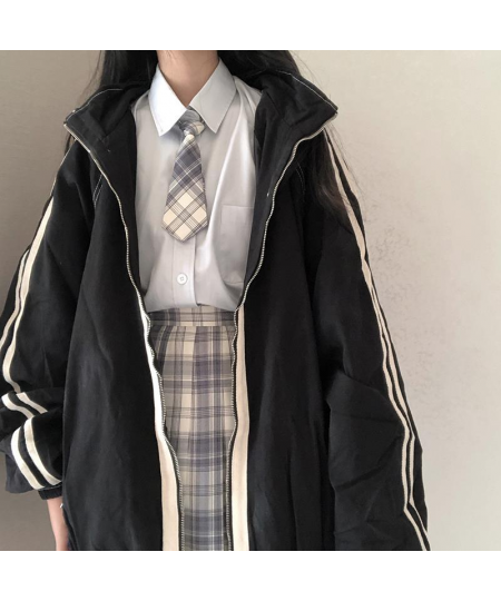 Deeptown Harajuku Fashion Jacket Women Oversized Korean Streetwear Vintage 2000s Aesthetic College Jackets Japan Autumn Zippe...