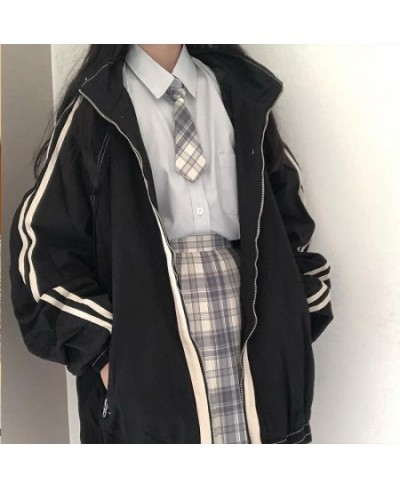 Deeptown Harajuku Fashion Jacket Women Oversized Korean Streetwear Vintage 2000s Aesthetic College Jackets Japan Autumn Zippe...