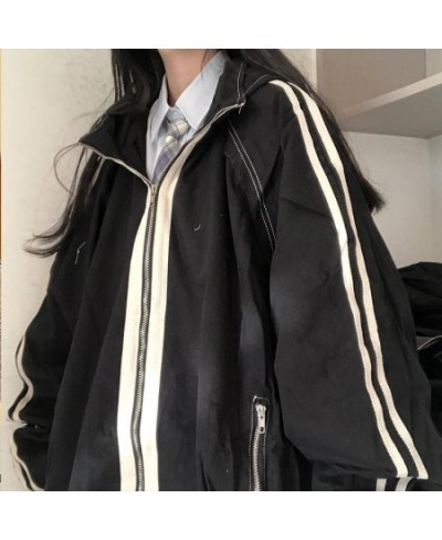 Deeptown Harajuku Fashion Jacket Women Oversized Korean Streetwear Vintage 2000s Aesthetic College Jackets Japan Autumn Zippe...