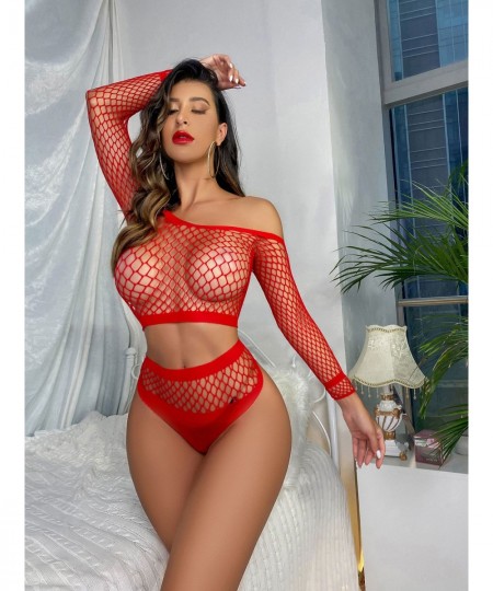 Sexy Hollow Out Women Lingerie Underwear Erotic Costume Teddy Sleepwear Babydoll Split Type Porno Dress Sex Lenceria $17.76 -...