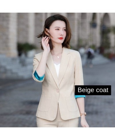 2023 Summer Office Work 2 Pieces Skirt Blazer Set Women Skirt Suits Business Lady Uniform Autumn Korean JackeT Tops Skirt $59...