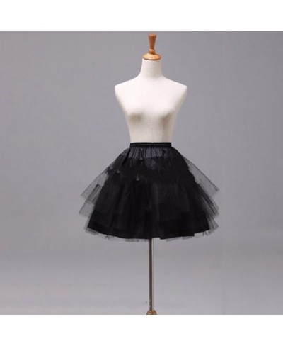 2022 New White or Black Short Petticoat Wedding Dress Support Sexy Sweet Bustle For Women 3 Layer Lnner Skirt $13.95 - Skirts