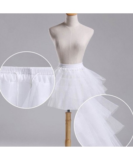 2022 New White or Black Short Petticoat Wedding Dress Support Sexy Sweet Bustle For Women 3 Layer Lnner Skirt $13.95 - Skirts