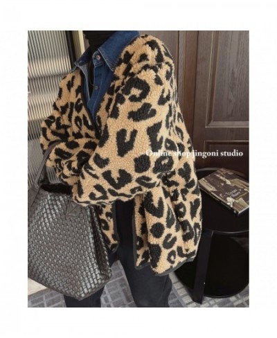 2022 Women Plaid Leopard Oversized Woolen Faux Fur Teddy Jackets Blazers Trench Coats Clothes Parkas Heavy Down Winter Stylis...