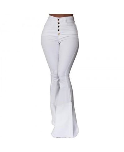 Women Elasticity Bell-bottoms Pants Solid High Waist Elegant Long Pants Fashion Ladies Full Length Trousers Pantalon Femme $3...