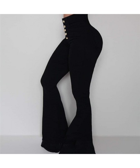 Women Elasticity Bell-bottoms Pants Solid High Waist Elegant Long Pants Fashion Ladies Full Length Trousers Pantalon Femme $3...