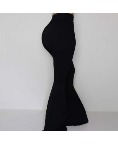 Women Elasticity Bell-bottoms Pants Solid High Waist Elegant Long Pants Fashion Ladies Full Length Trousers Pantalon Femme $3...