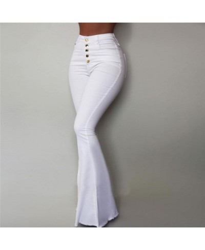 Women Elasticity Bell-bottoms Pants Solid High Waist Elegant Long Pants Fashion Ladies Full Length Trousers Pantalon Femme $3...