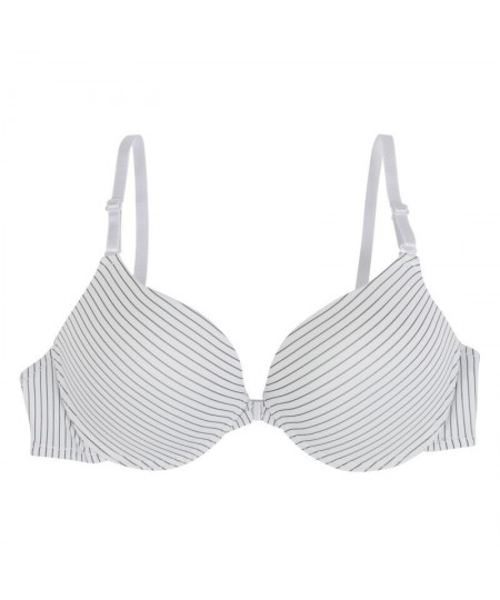 Fashion Striped Bras Seamless Sexy Front Closure Bra Girls's Push Up Underwear Buckle Female Small Chest Bra Underwire $16.79...