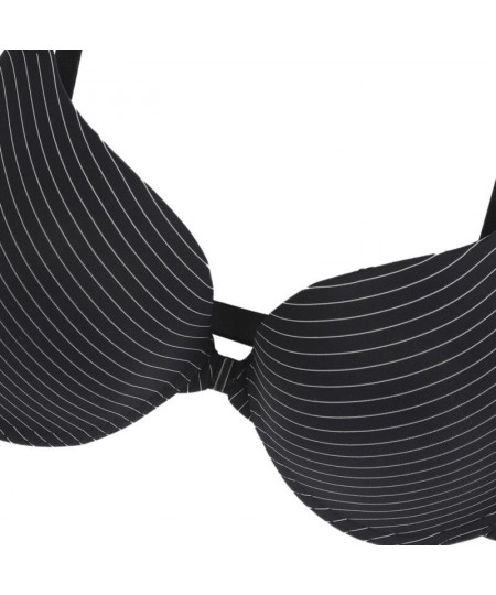 Fashion Striped Bras Seamless Sexy Front Closure Bra Girls's Push Up Underwear Buckle Female Small Chest Bra Underwire $16.79...